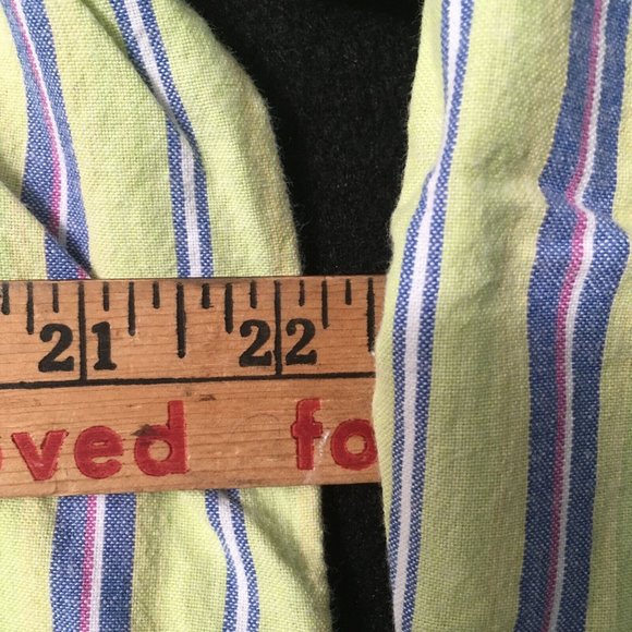 #NN Crossroads Button Up Shirt Mens Medium Vertical Striped Long Sleeve Regular - Picture 6 of 7